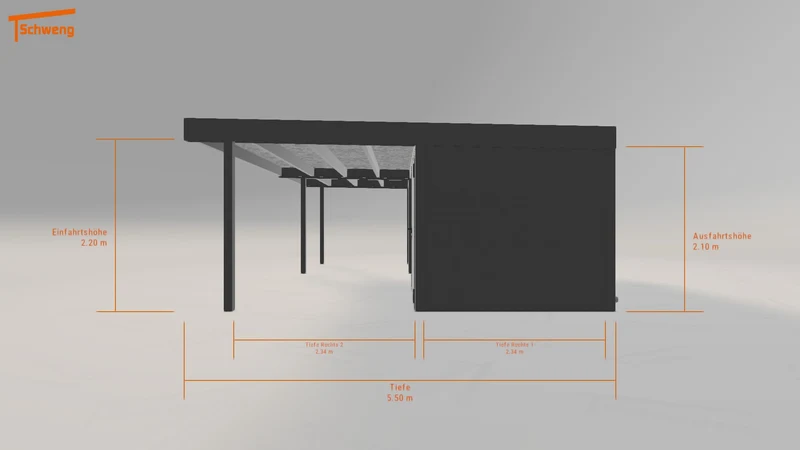 #CH Schweng Flachdachcarport C600+ (ID pbdj8q) #MTG