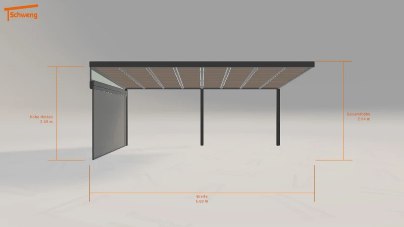 #DE Schweng Terrassenüberdachung S350 (ID mjq223)