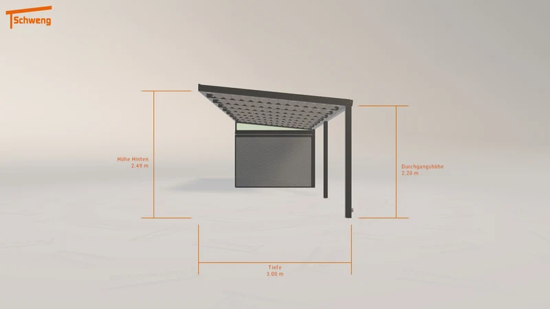 #DE Schweng Terrassenüberdachung S350 (ID mjq223)