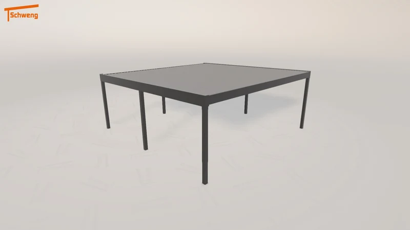 #DE Schweng Flachdachcarport C600 (ID x73884)