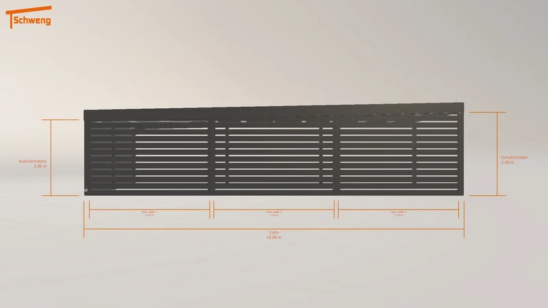 #DE Schweng Flachdachcarport C600 (ID bk7qmm)