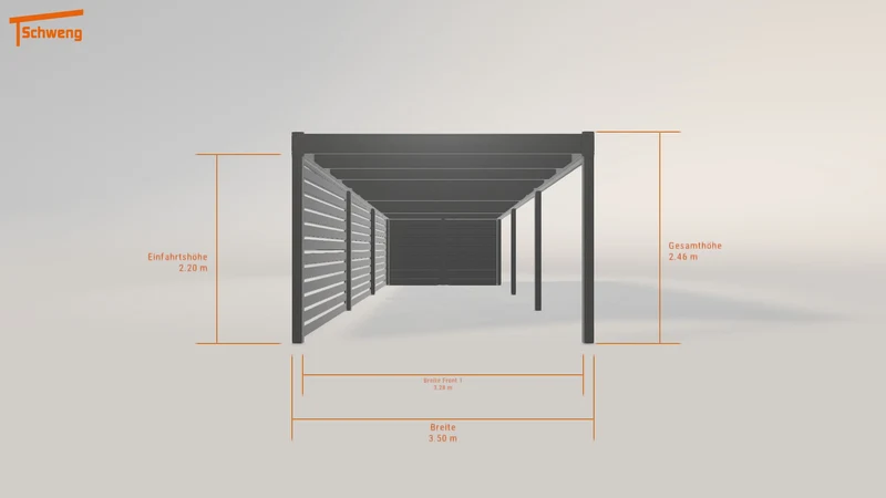 #DE Schweng Flachdachcarport C600 (ID mjqpx9)