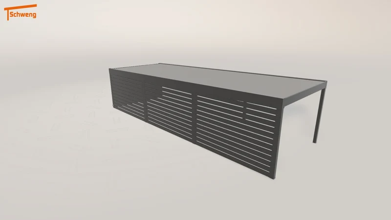 #DE Schweng Flachdachcarport C600 (ID jjnpy9)