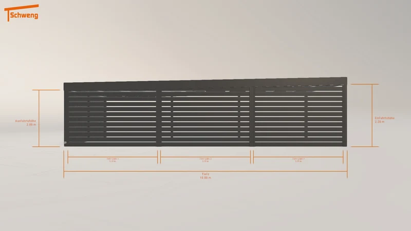 #DE Schweng Flachdachcarport C600 (ID jjnpy9)
