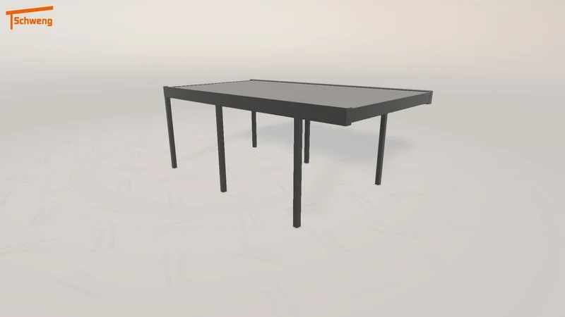 #DE Schweng Flachdachcarport C600 (ID 5mdv4q)