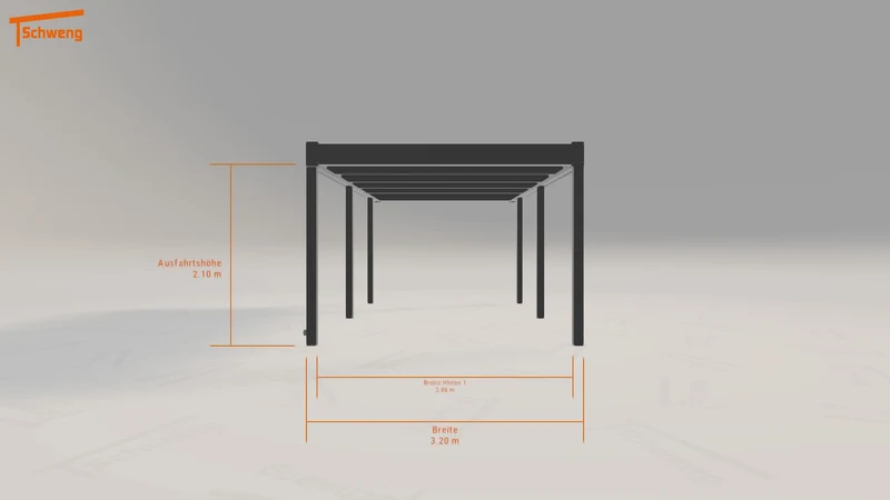 #DE Schweng Flachdachcarport C600 (ID 5mdv4q)