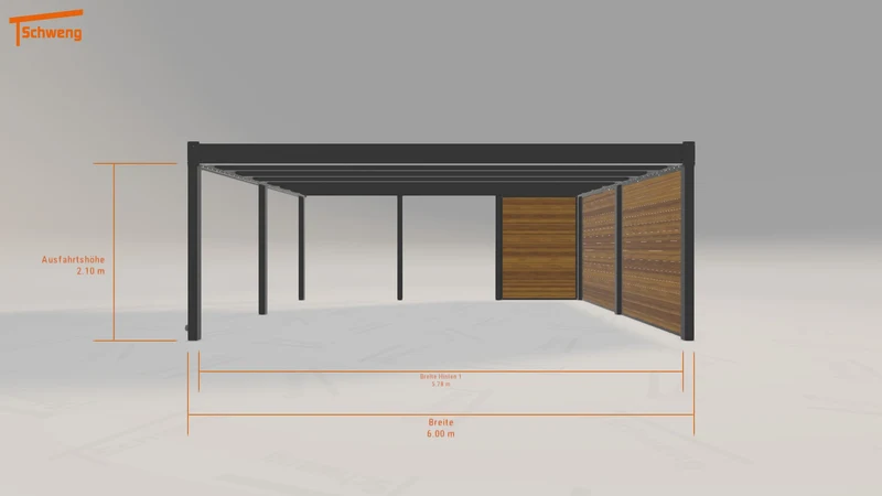#DE Schweng Flachdachcarport C600 (ID x73p79) #MTG