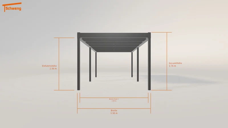 #DE Schweng Flachdachcarport C600 (ID qdnxdg) #MTG