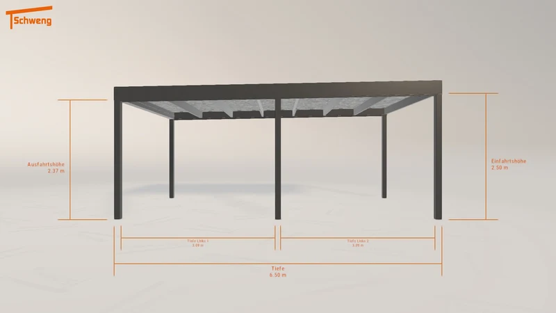 #DE Schweng Flachdachcarport C600 (ID qdnxdg) #MTG