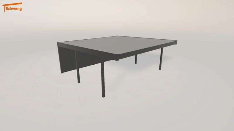 #DE Schweng Flachdachcarport C600 (ID dv8wnx)