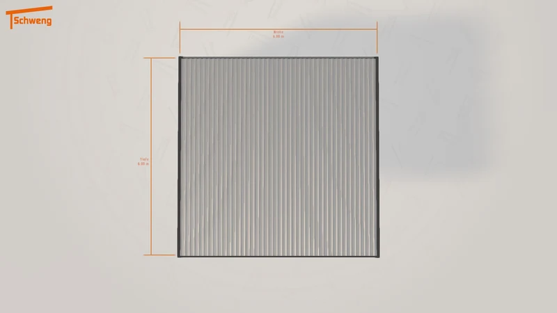 #DE Schweng Flachdachcarport C600+ (ID 42kzq7)