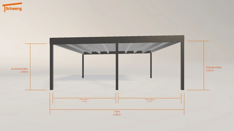 #DE Schweng Flachdachcarport C600+ (ID qdnw9k) #MTG