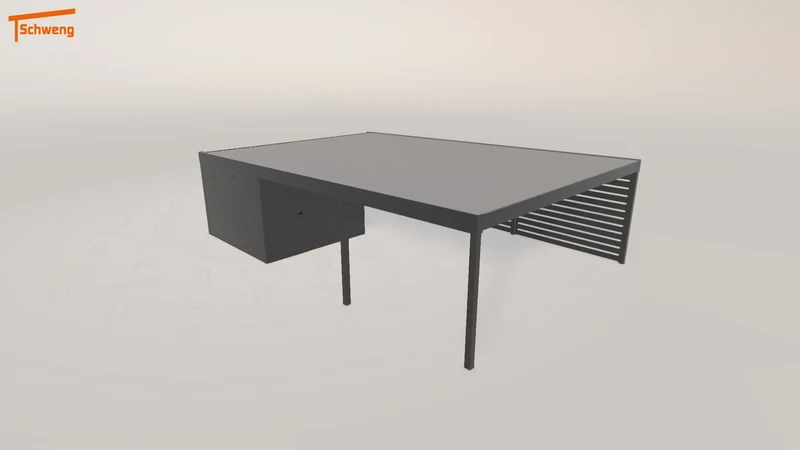 #DE Schweng Flachdachcarport C600+ (ID 42kj58) #MTG