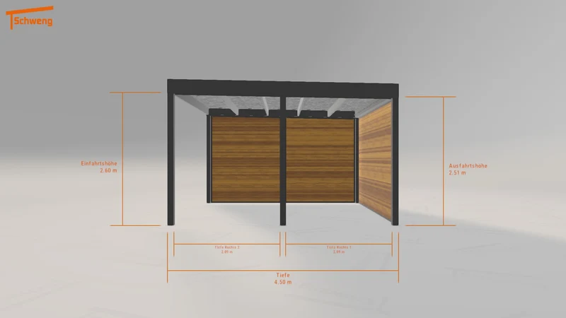 #DE Schweng Flachdachcarport C600 (ID k2gyv5)