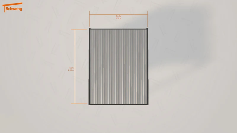 #DE Schweng Flachdachcarport C600 (ID k2gyv5)