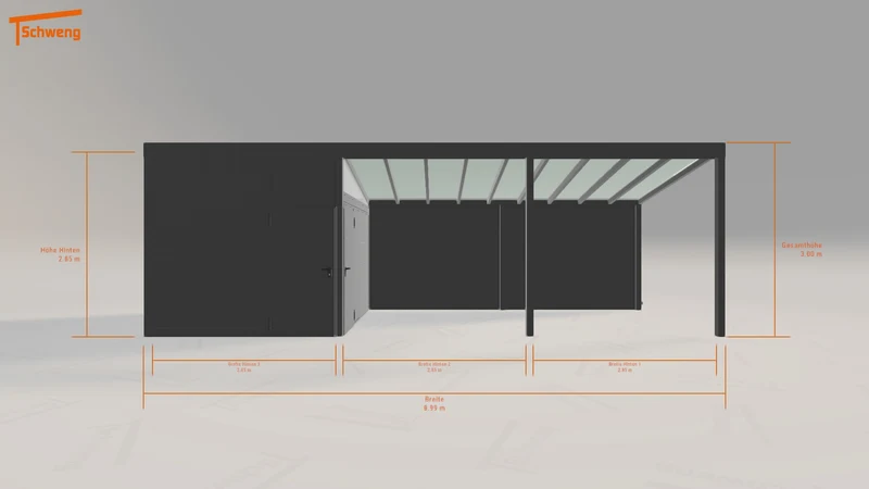 #DE Schweng Pultdachcarport S400 (ID n5nxvy)