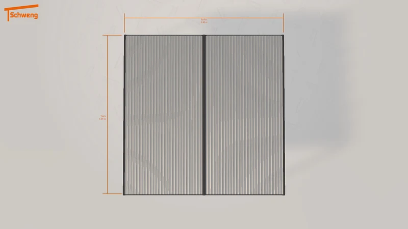 #DE Schweng Flachdachcarport C600 (ID mjq23z)