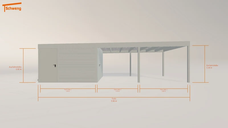 #DE Schweng Flachdachcarport C600 (ID k2gjbk) #MTG