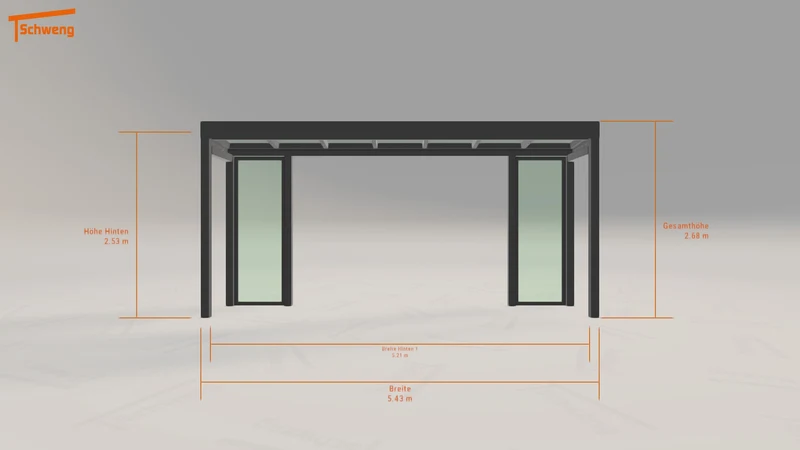#DE Schweng Terrassenüberdachung S350 (ID n5nm25)