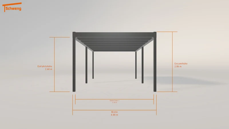 #DE Schweng Flachdachcarport C600 (ID v4p7yy)