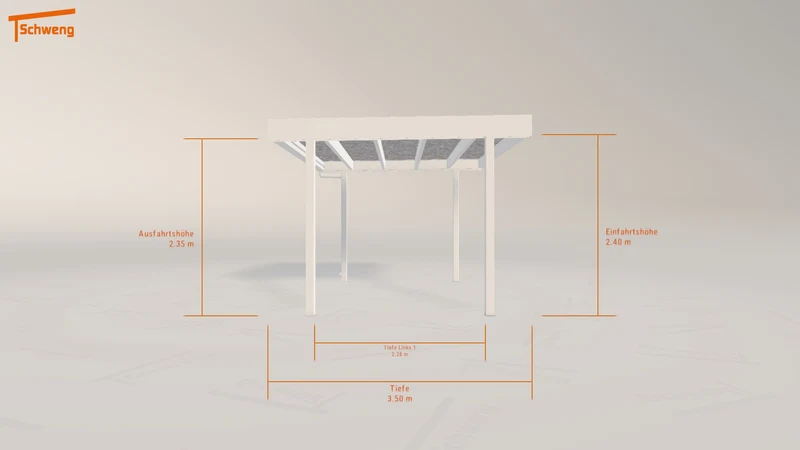 #DE Schweng Flachdachcarport C600+ (ID 5md9yw) #MTG