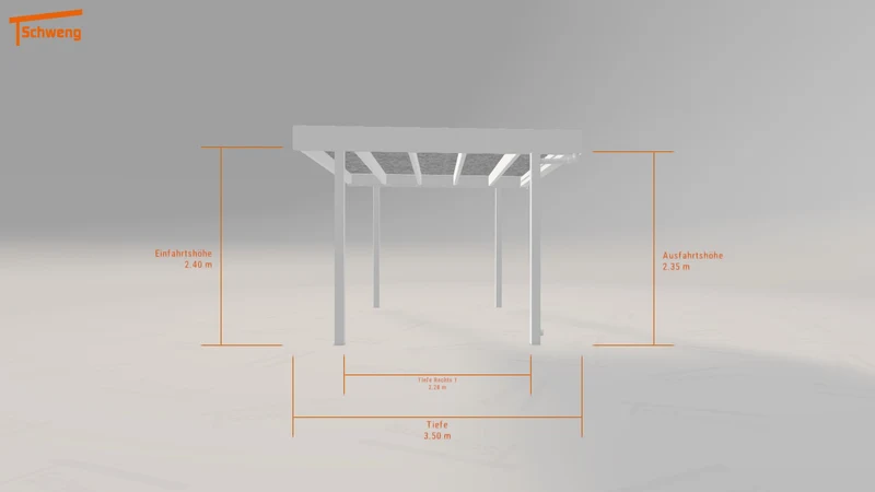 #DE Schweng Flachdachcarport C600+ (ID 5md9yw) #MTG