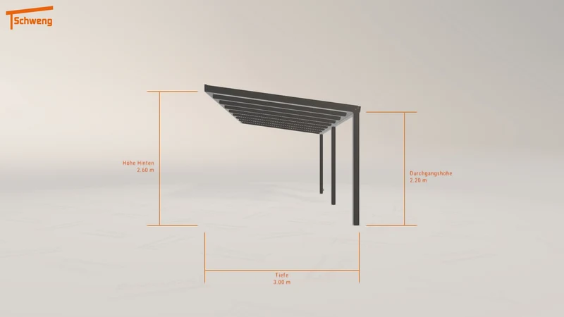 #DE Schweng Terrassenüberdachung S350 (ID 42kp97)