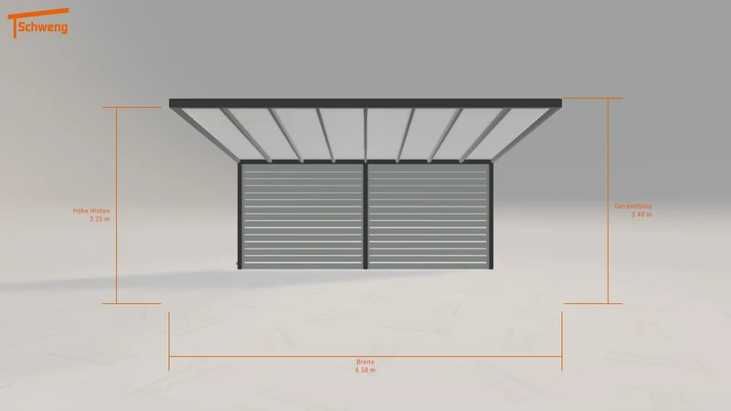 #DE Schweng Pultdachcarport S400 (ID 33kbrz) #MTG