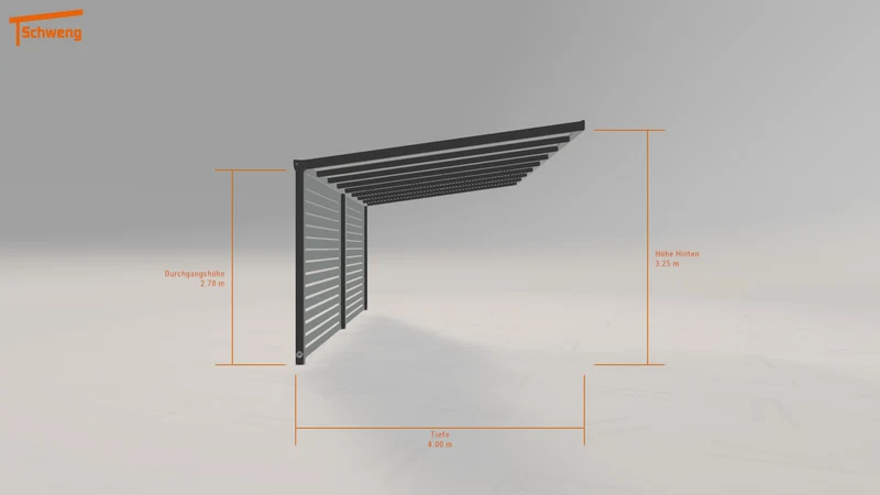 #DE Schweng Pultdachcarport S400 (ID 33kbrz) #MTG