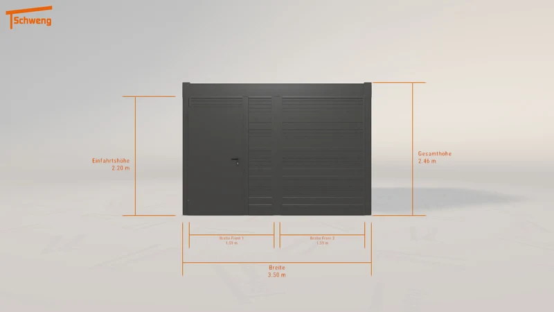#DE Schweng Flachdachcarport C600 (ID 779ky7) #MTG