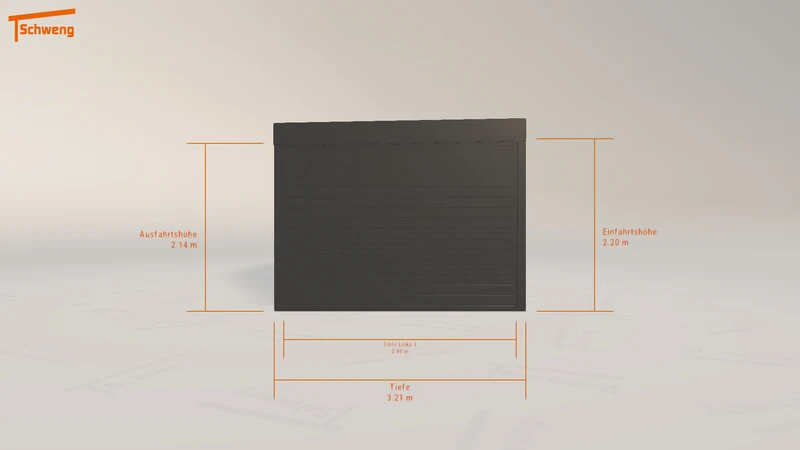 #DE Schweng Flachdachcarport C600 (ID 779ky7) #MTG