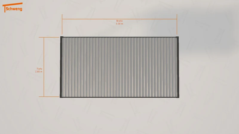 #DE Schweng Flachdachcarport C600 (ID k2g4bp) #MTG