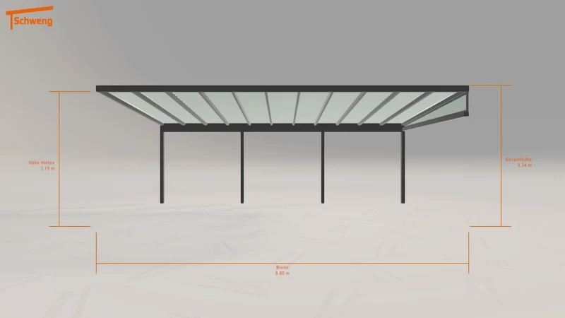 #DE Schweng Terrassenüberdachung S400 (ID 85y23d)