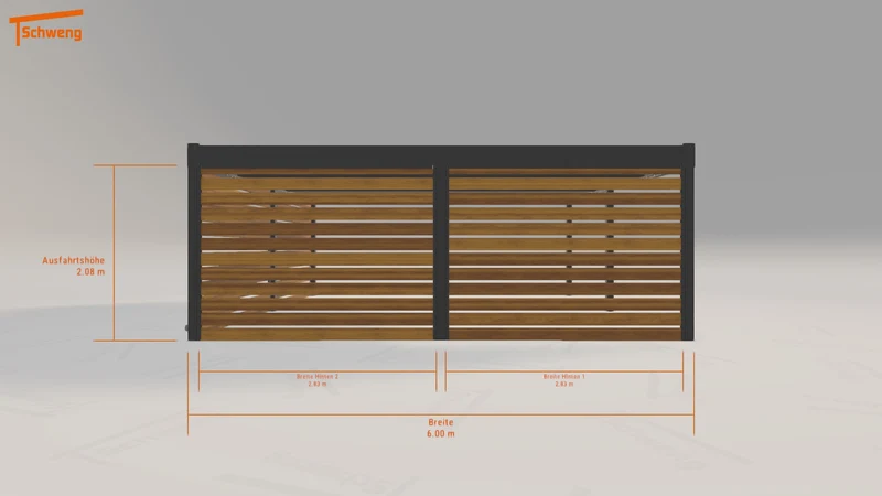 #DE Schweng Flachdachcarport C600+ (ID k2g3yy) #MTG