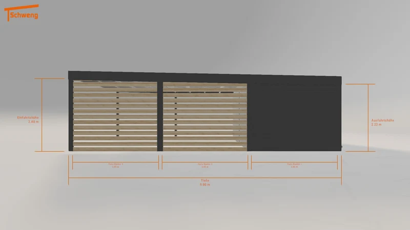 #DE Schweng Flachdachcarport C600 (ID 85ydqx) #MTG