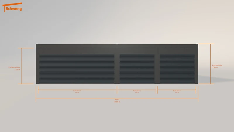 #DE Schweng Flachdachcarport C600+ (ID pbd8mz)