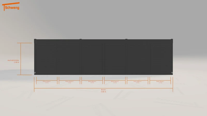 #DE Schweng Flachdachcarport C600+ (ID 33kwd9) #MTG