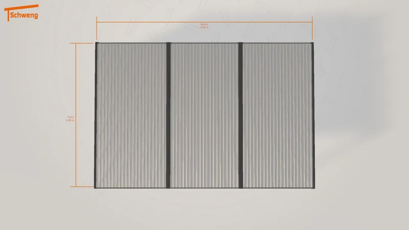#DE Schweng Flachdachcarport C600+ (ID 33kwd9) #MTG