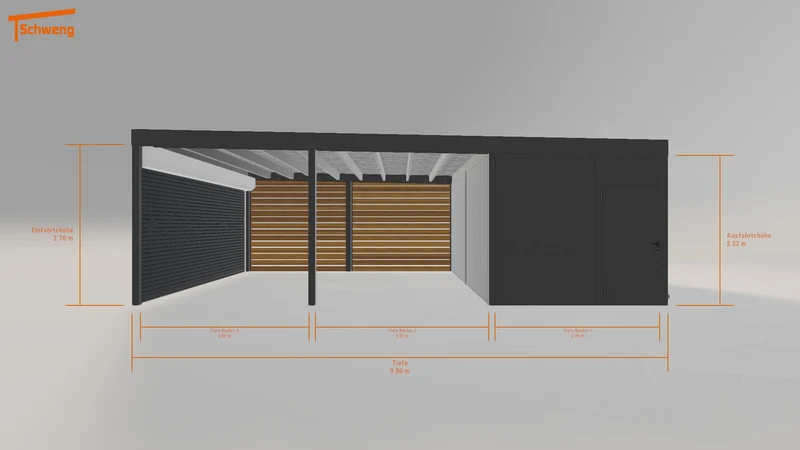 #DE Schweng Flachdachcarport C600+ (ID 2qkx4g) #MTG
