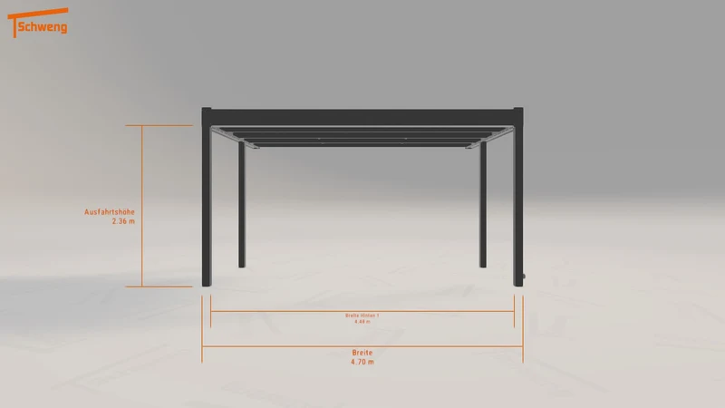 #DE Schweng Flachdachcarport C600 (ID yg2jk7)