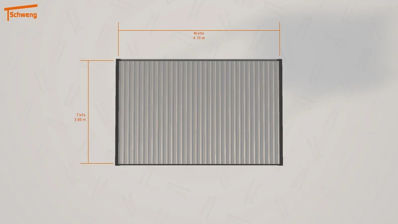 #DE Schweng Flachdachcarport C600 (ID yg2jk7)