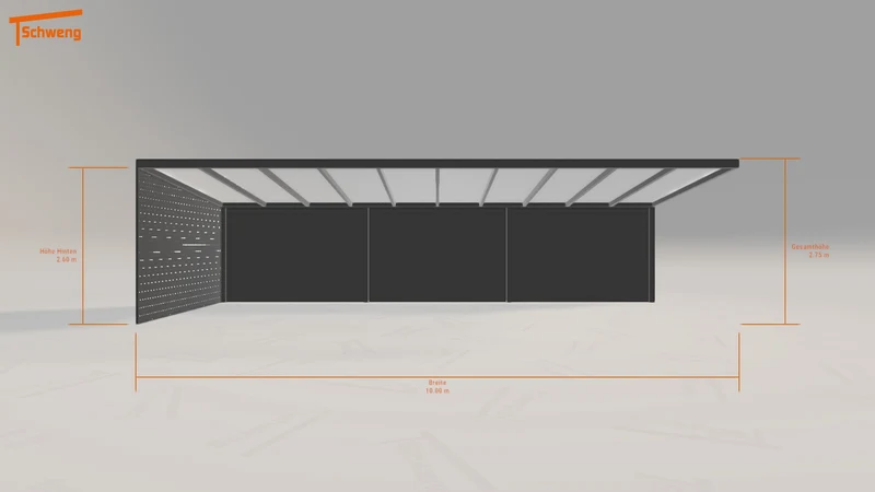 #DE Schweng Pultdachcarport S350 (ID n5nm3g)