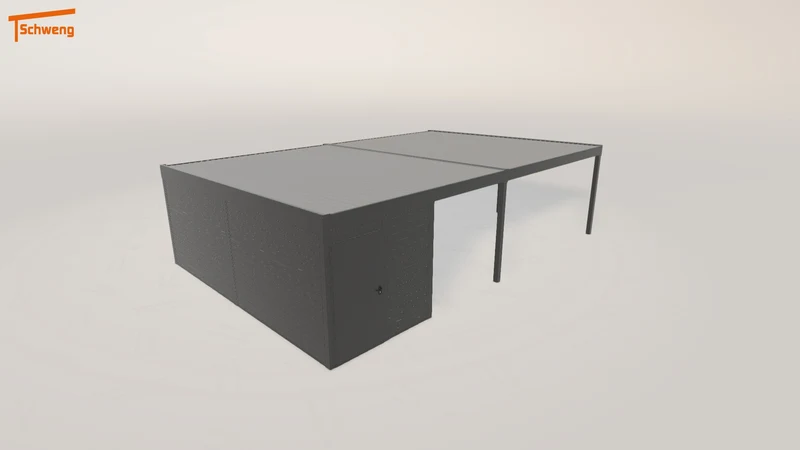 #DE Schweng Flachdachcarport C600 (ID pbdp3b) #MTG