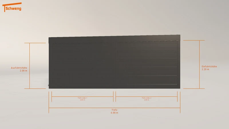 #DE Schweng Flachdachcarport C600 (ID pbdp3b) #MTG