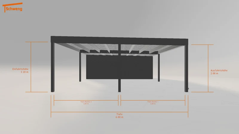 #DE Schweng Flachdachcarport C600 (ID pbdp3b) #MTG