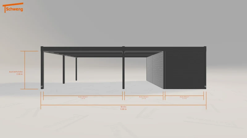#DE Schweng Flachdachcarport C600 (ID mjq2qz) #MTG