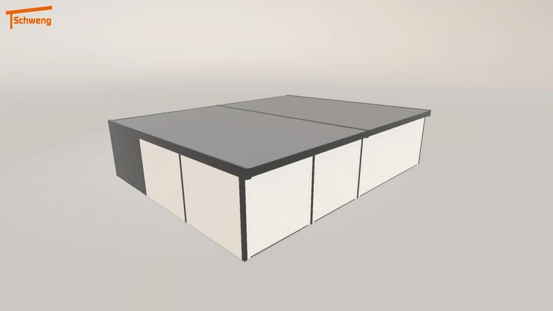 #DE Schweng Flachdachcarport C600+ (ID mjqpyj)
