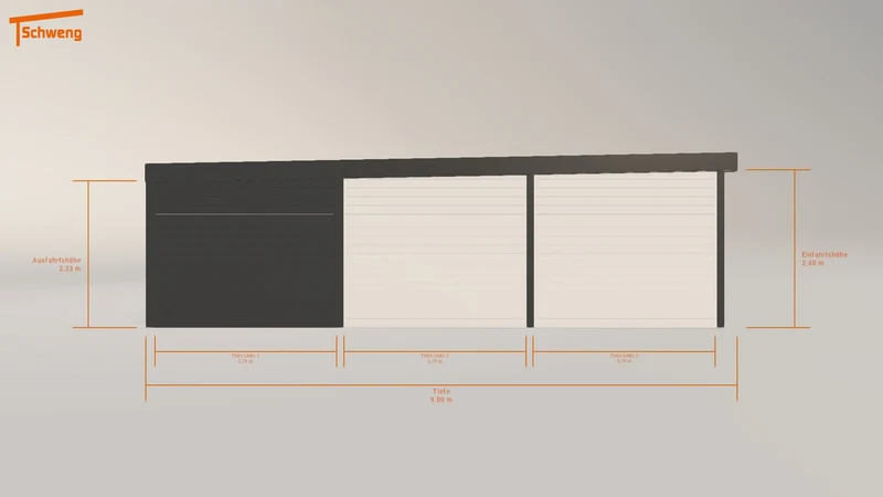 #DE Schweng Flachdachcarport C600+ (ID mjqpyj)