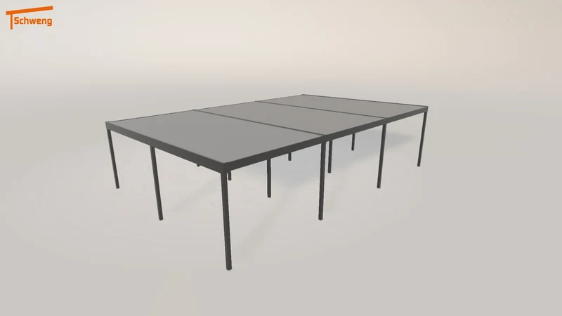 #DE Schweng Flachdachcarport C600 (ID w3p23w)