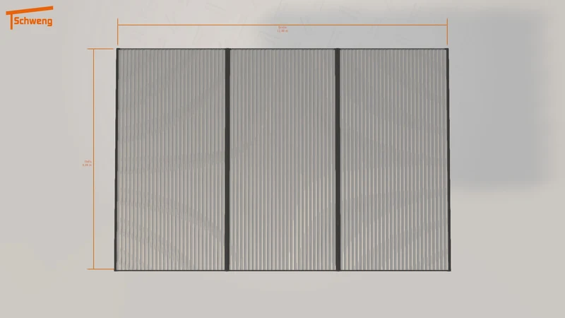 #DE Schweng Flachdachcarport C600 (ID w3p23w)